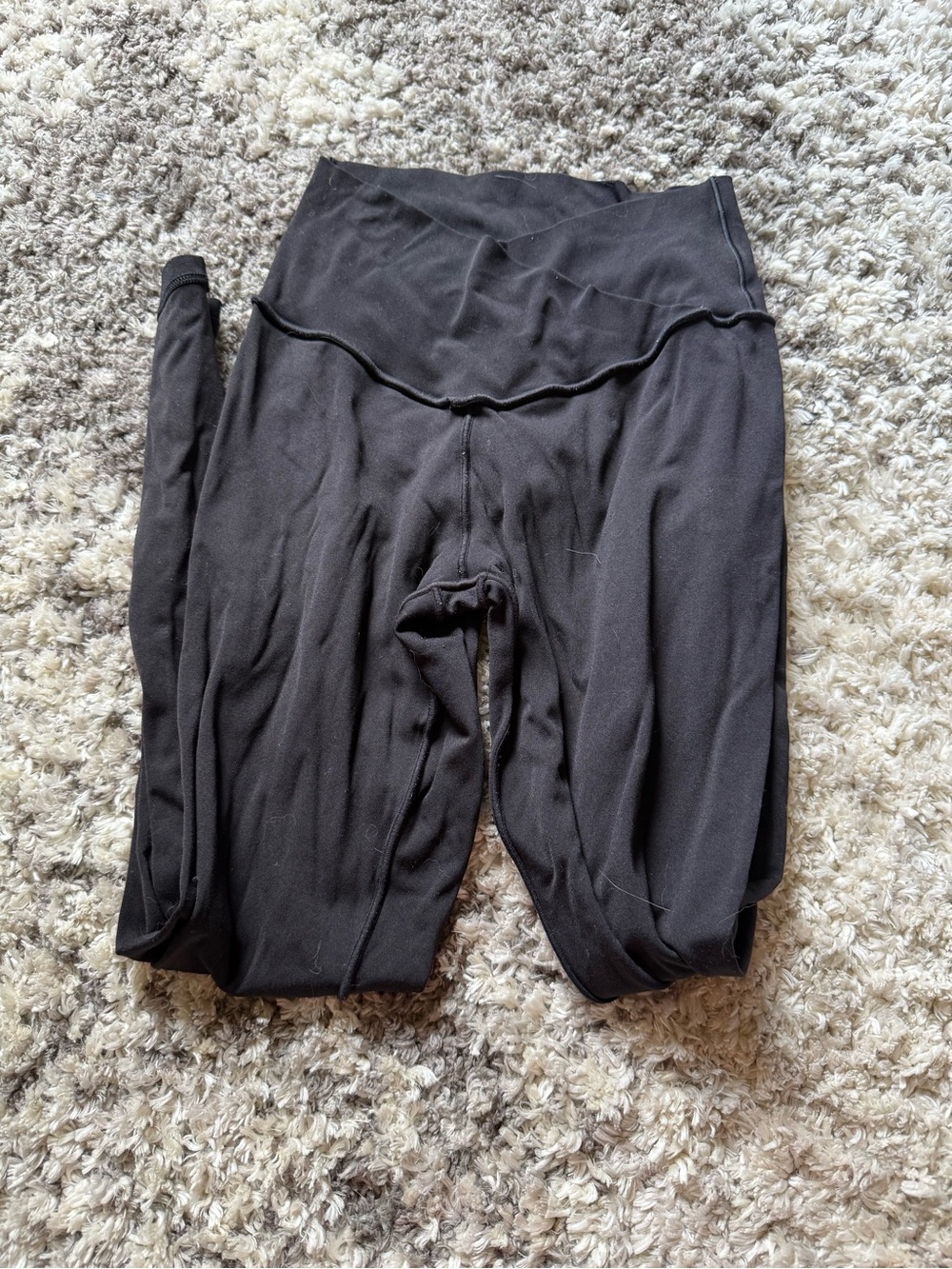 aerie Black High-Waist Crossover Leggings